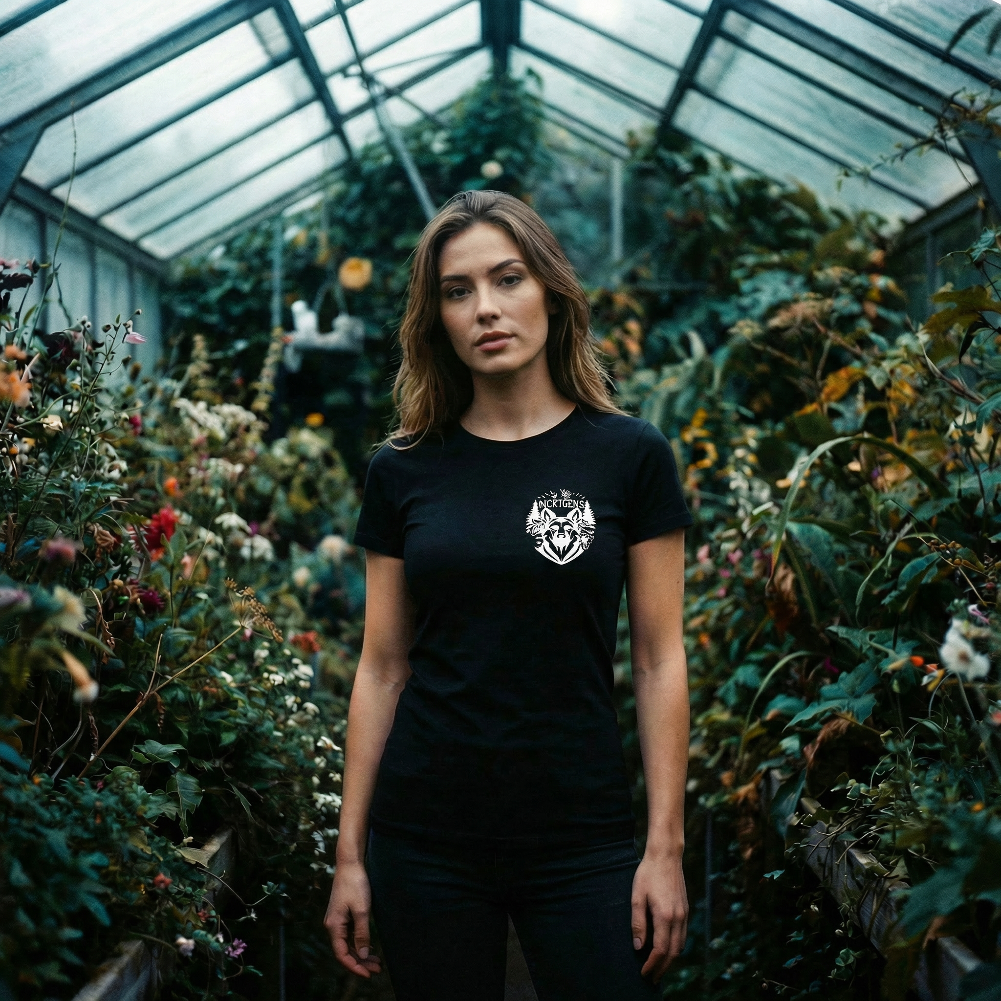 Camiseta manga corta negra